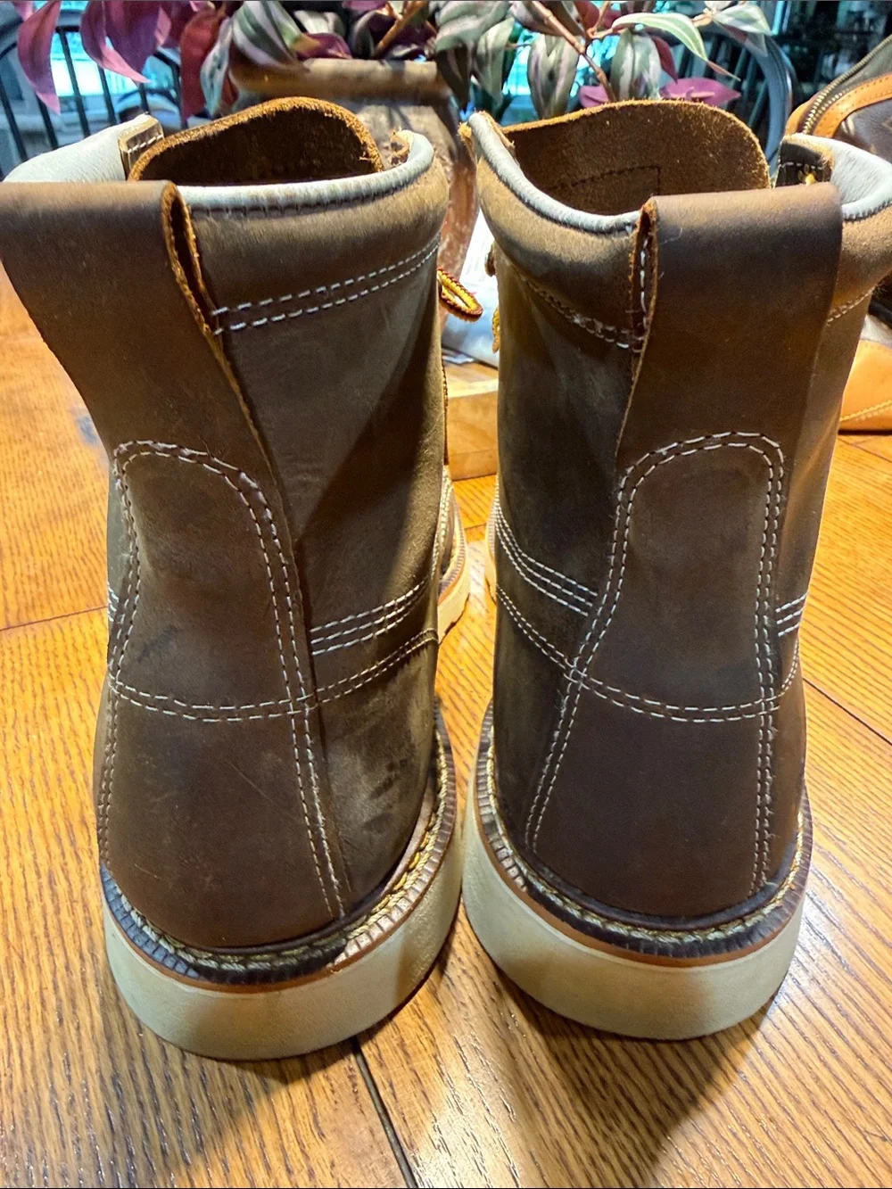 Brown Leather Thorogood Work Boots - Men's